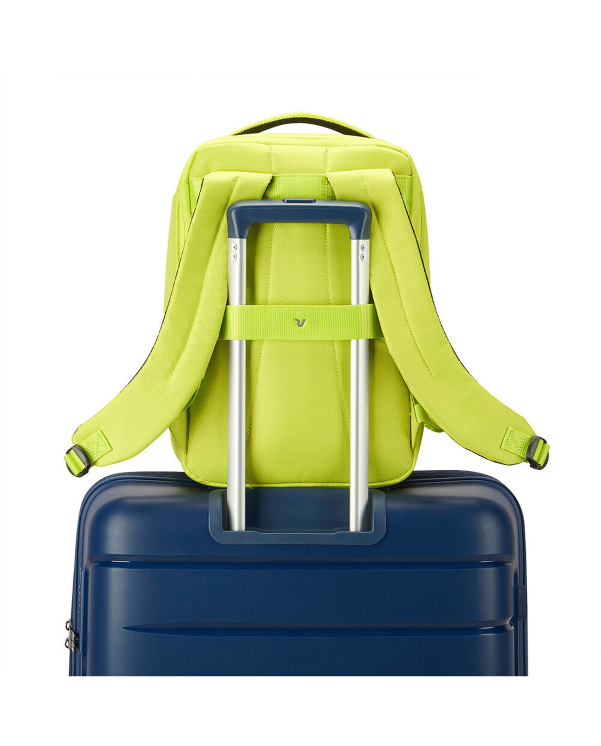 Mochila Underseat Ryanair (14") Ironik 2.0 Expandibles Dimensões 40x25x15/20 cm Verde-claro-5