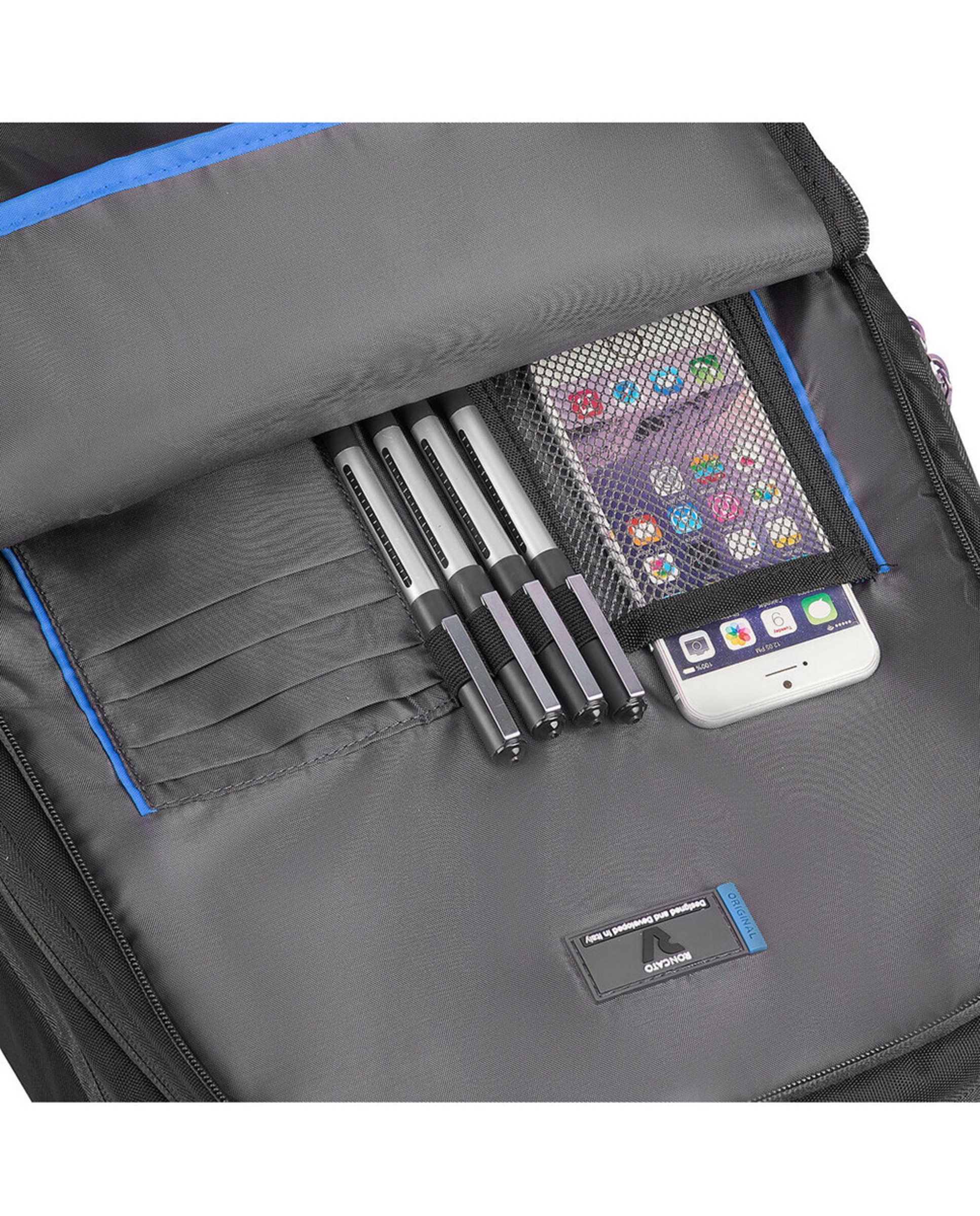 Mochila Business com Rodas Easy Office 2.0 - Portátil de 17,3" Preto-3