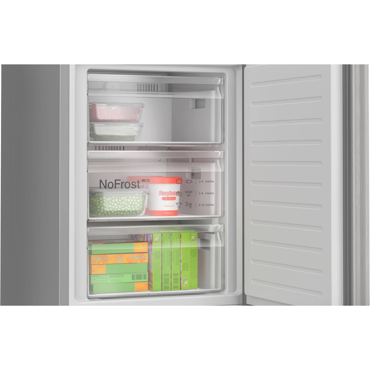 Frigorífico Combinado Bosch Serie 4 KGN392LAG Total No Frost, de 203 cm - Look Inox Aço Antimarcas-7