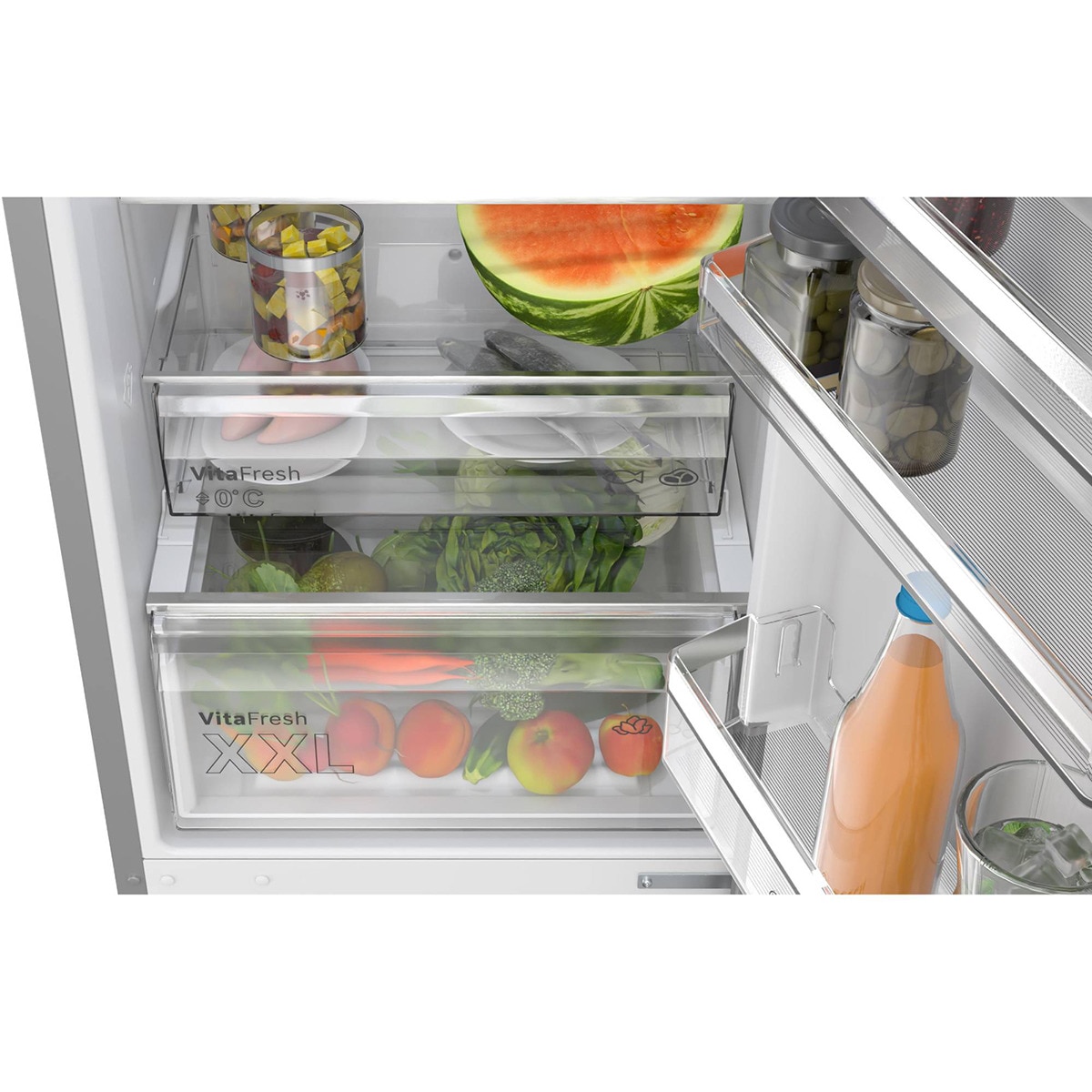 Frigorífico Combinado Bosch Serie 4 KGN392LAG Total No Frost, de 203 cm - Look Inox Aço Antimarcas-6