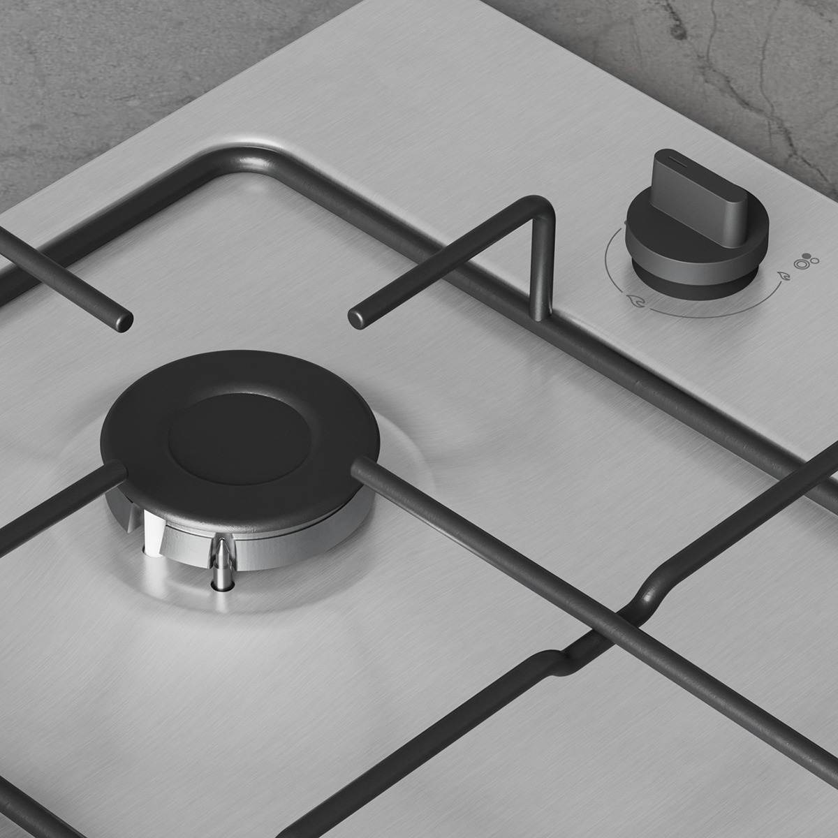 Placa gas Balay 3 quemadores - 3ETX463BB Inox-4