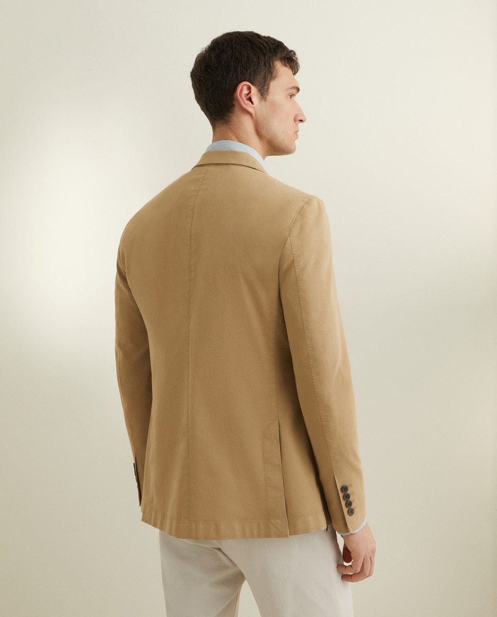 Casaco de Algodão Bege-6