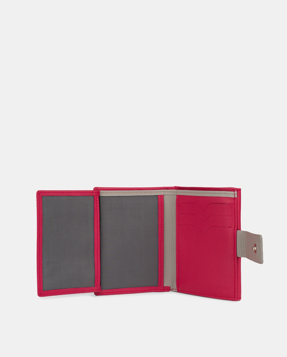 Carteira Pequena Fúcsia-5