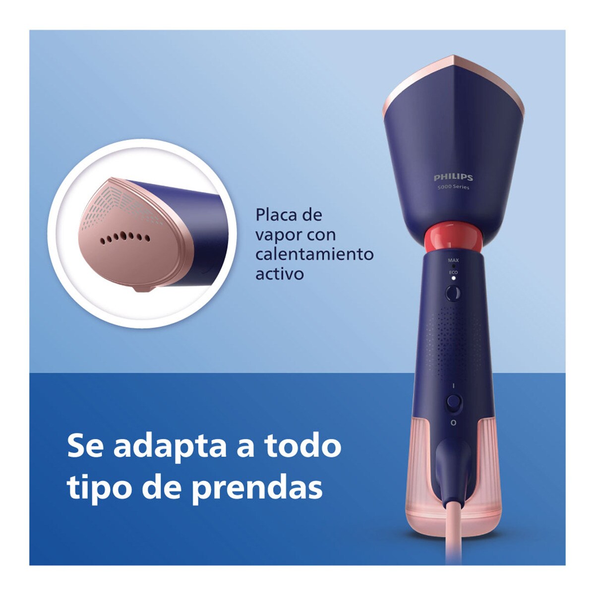 Plancha vertical Philips Serie 5000 Azul Marino oscuro-11