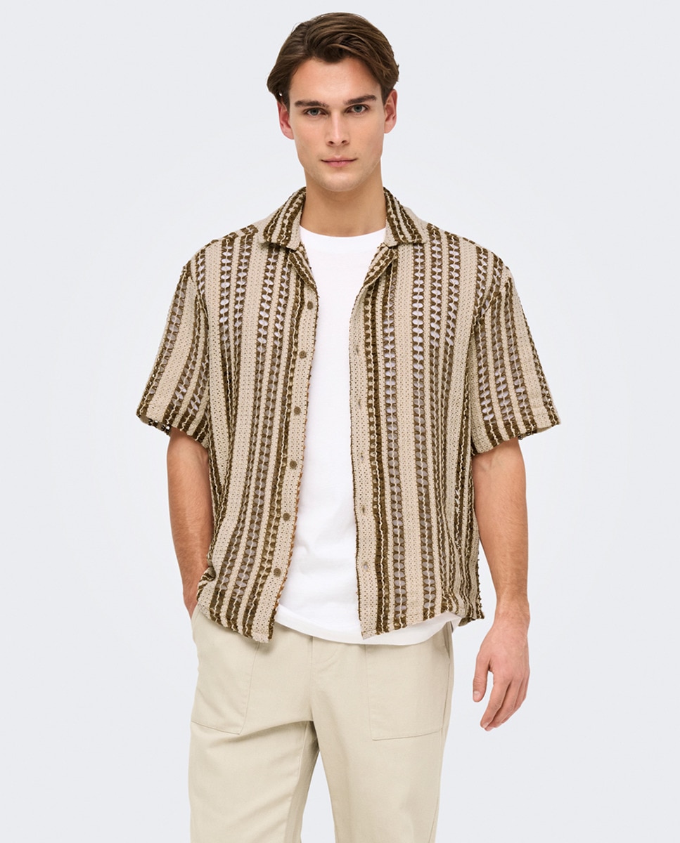 Camisa de Malha Regular Fit Branco-4