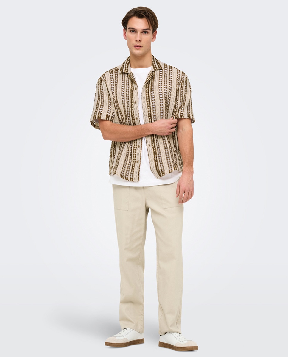 Camisa de Malha Regular Fit Branco-2