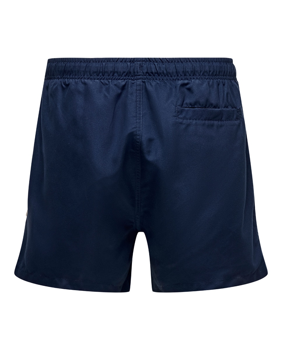 Calções de Banho Regular Fit Azul-2