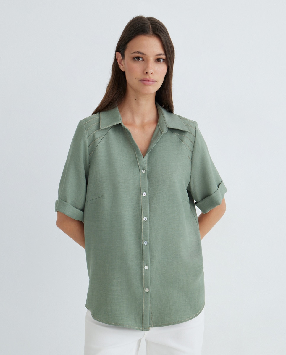 Blusa Lisa Caqui-2