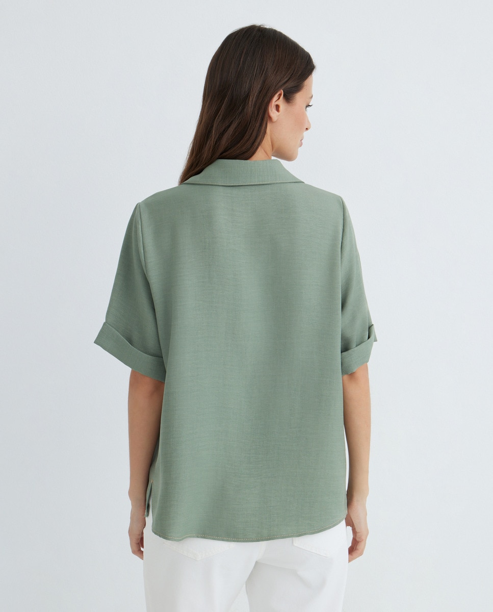 Blusa Lisa Caqui-3