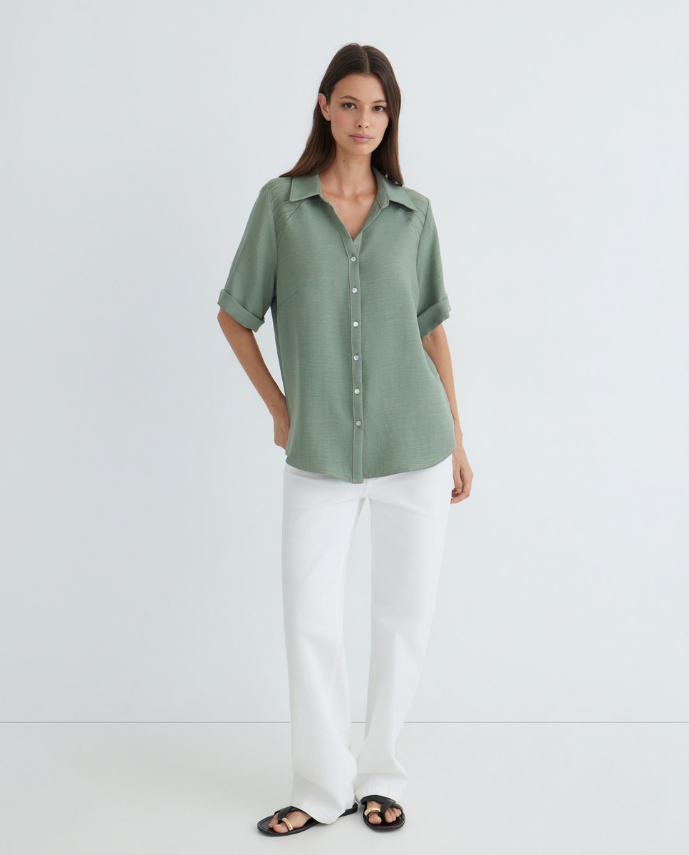 Blusa Lisa Caqui-1