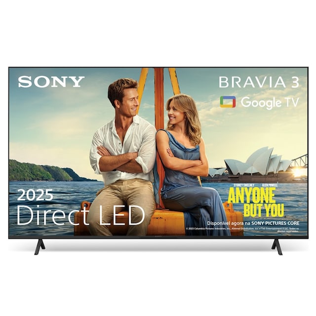 Imagem 0 de TV LED Sony (50") Bravia 3 LED UHD 4K K50S35B, 126cm, Google TV, Dolby Vision, Dolby Atmos, Triluminos PRO, X-Balanced Speaker, Game Menu