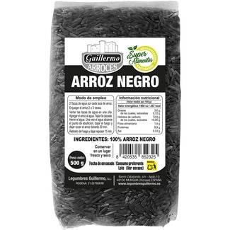 arroz negro paquete 500 g - Guillermo