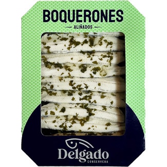 boquerones en vinagre aliñados bandeja 80 g - Delgado