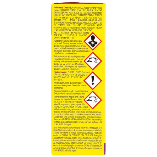 Cambia el color Textilfärbemittel schwarz Box 2 Tütchen