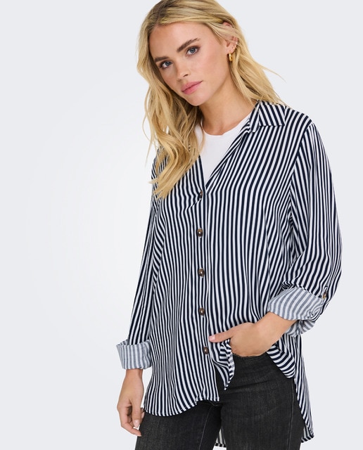 Imagem 0 de Camisa lisa de mulher com manga comprida