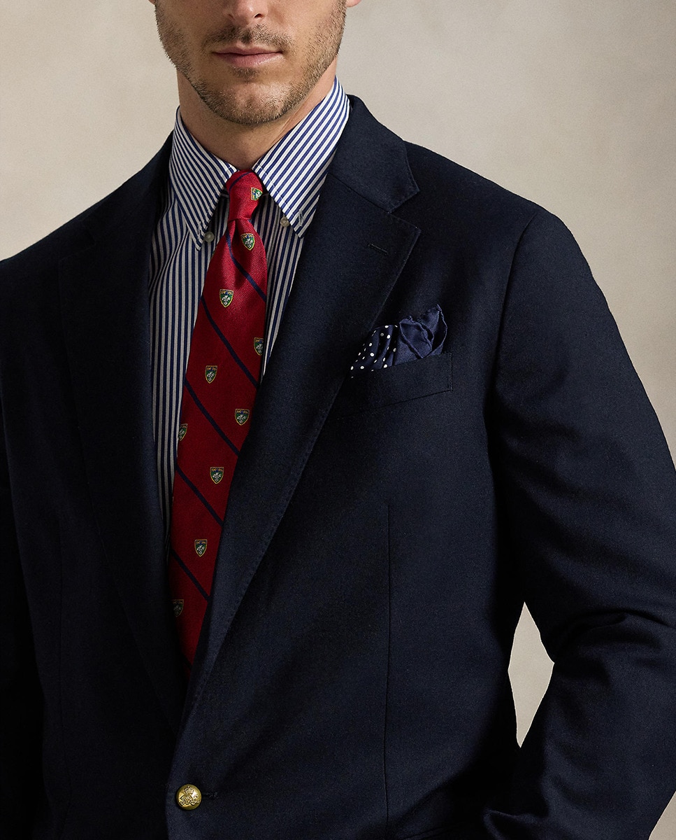 Blazer de Lã Tamanhos Grandes Azul-marinho-4