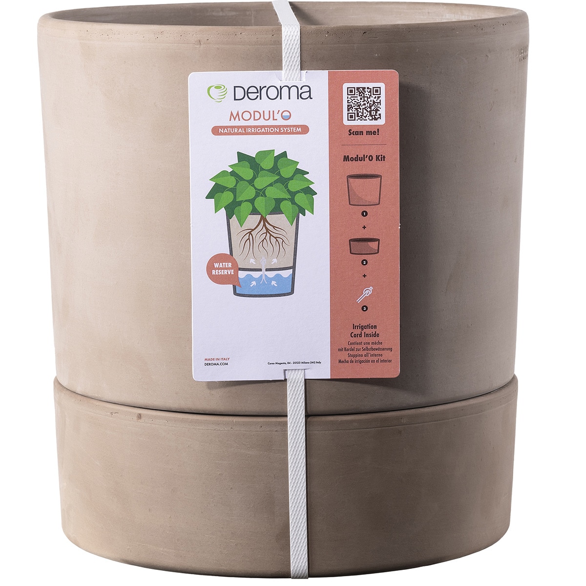 Kit Cilindro Modul'O 25 cm. Capacidad 4,4L. Deroma Terracota-2