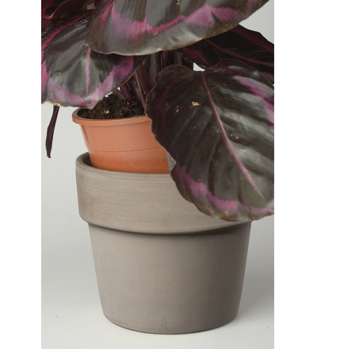 Macetero Perfetto 15 cm. Capacidad 1,4L. Deroma Terracota-4