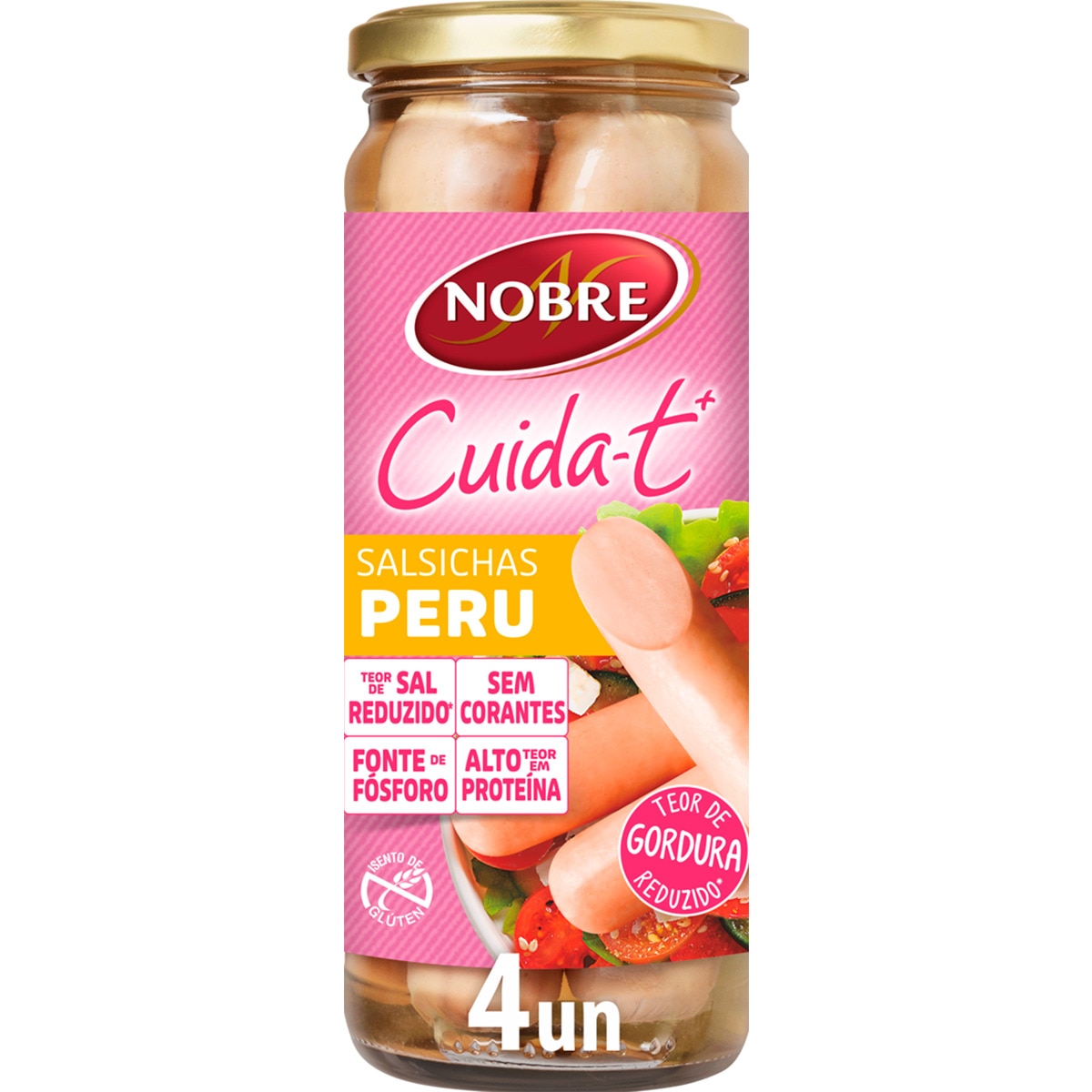 Salsichas de Peru Cuida-t + frasco 210 g