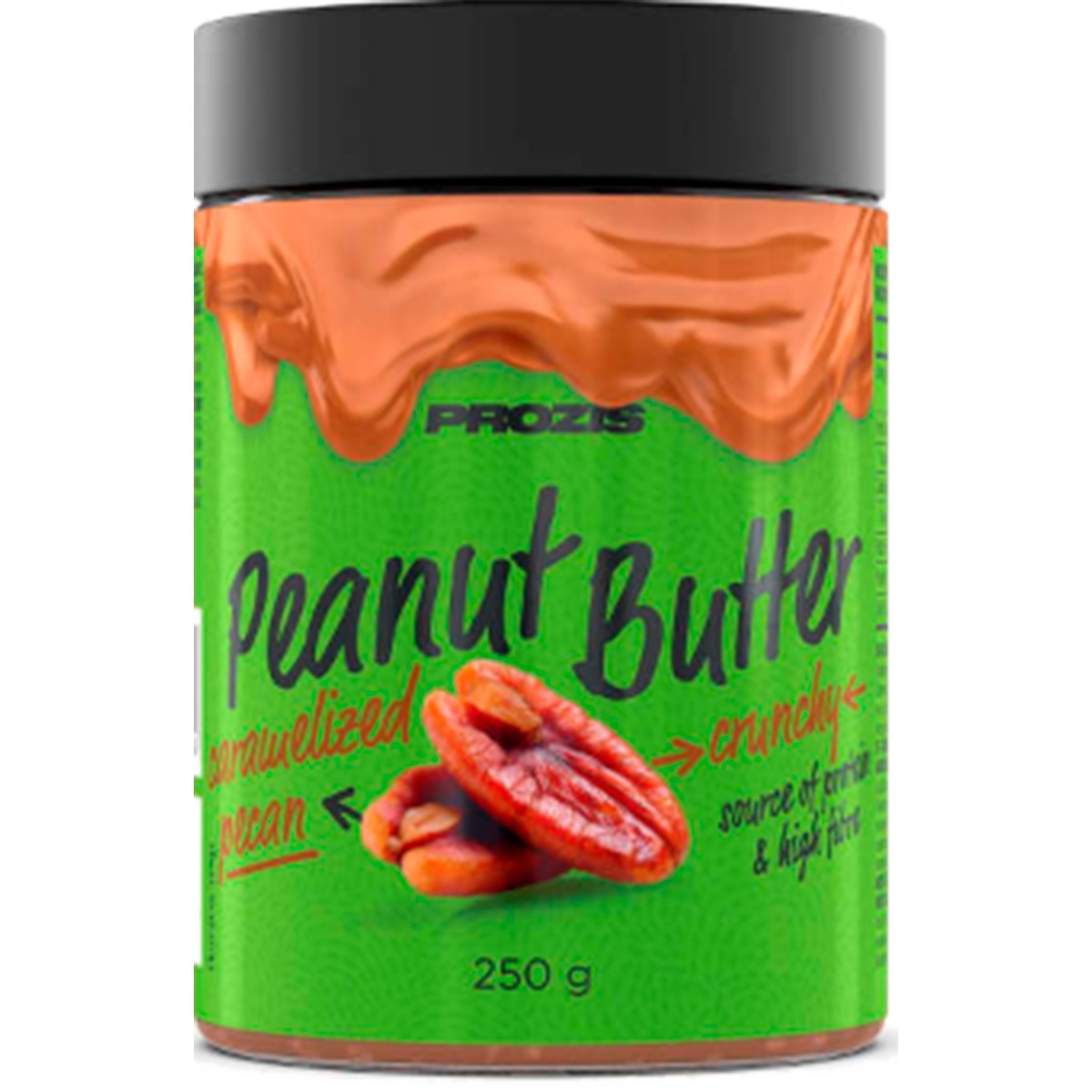 Manteiga de Amendoim Noz Pecãn Caramelizada embalagem 250 g