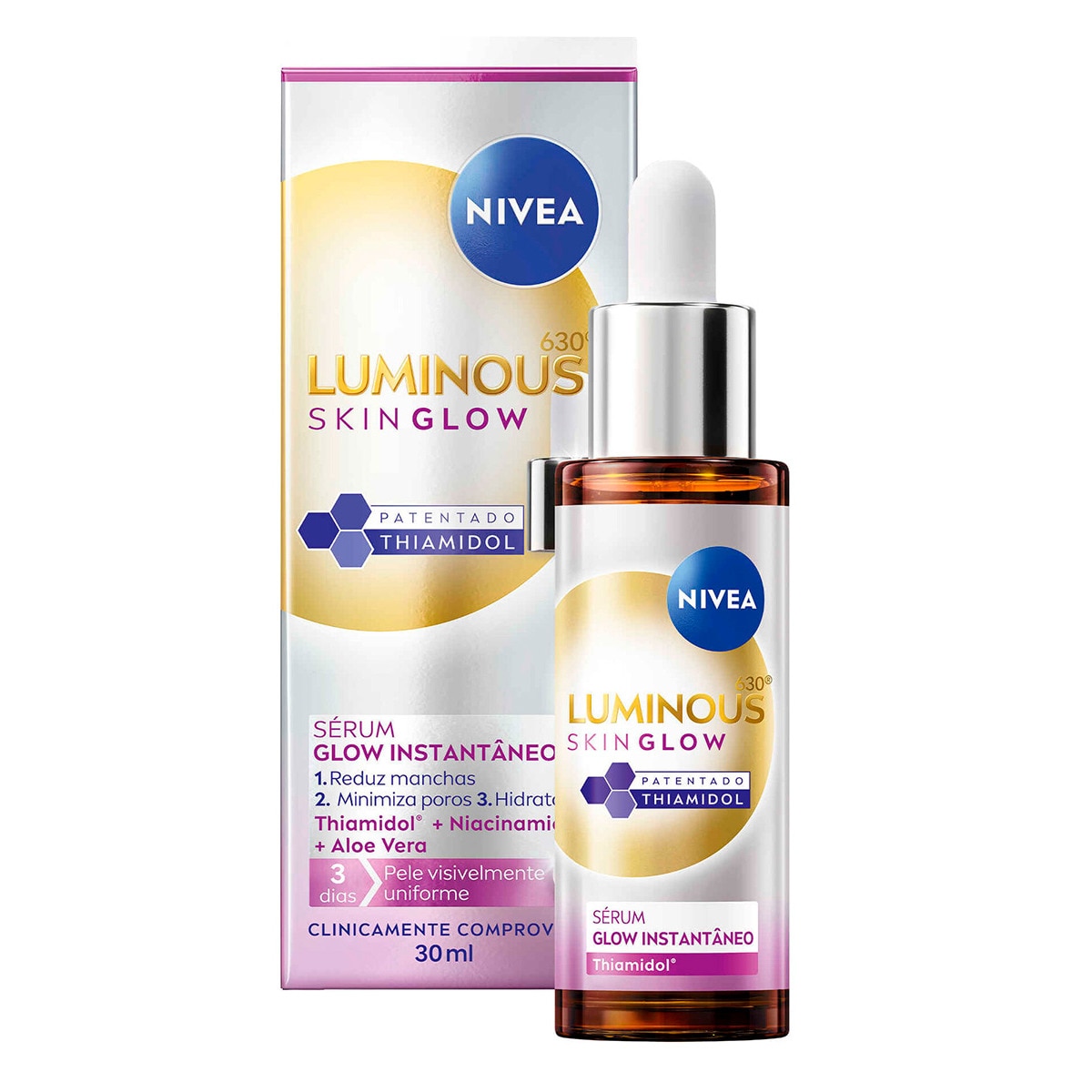Sérum de Rosto Luminous 630 Skin Glow embalagem 30 ml