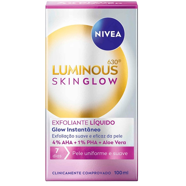 Exfoliante Líquido Luminous 630 Instant Glow embalagem 100 ml