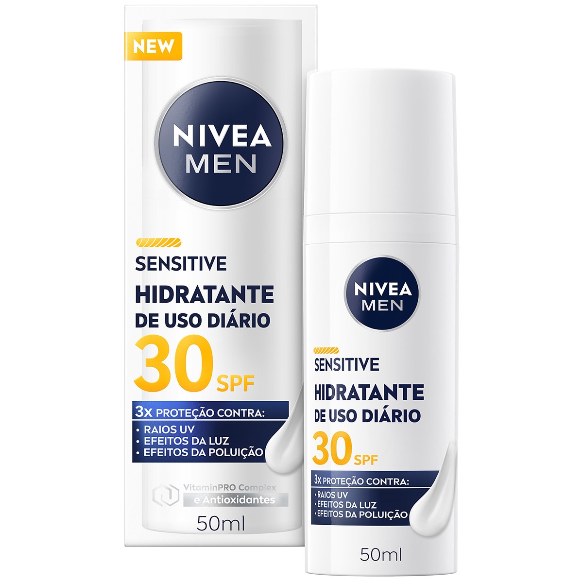 Creme Hidratante Sensitive  Tripla  Proteção embalagem 50 ml