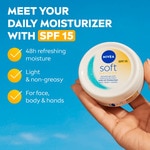 Creme Nivea Soft Daily Uv FP15 embalagem 100 ml