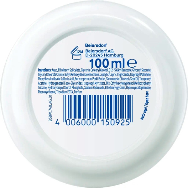 Creme Nivea Soft Daily Uv FP15 embalagem 100 ml