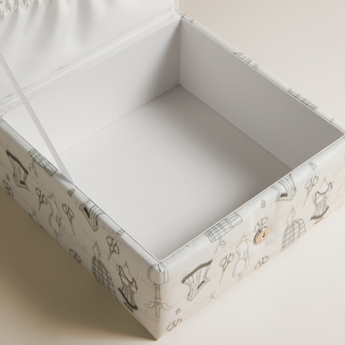 Caixa de Costura Retangular Corset Cru-3