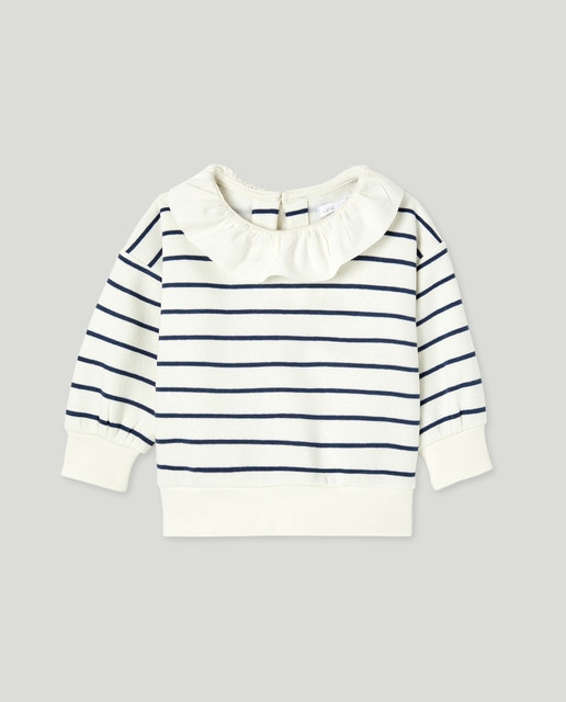 Imagen 0 de Sudadera bebé cuello volante