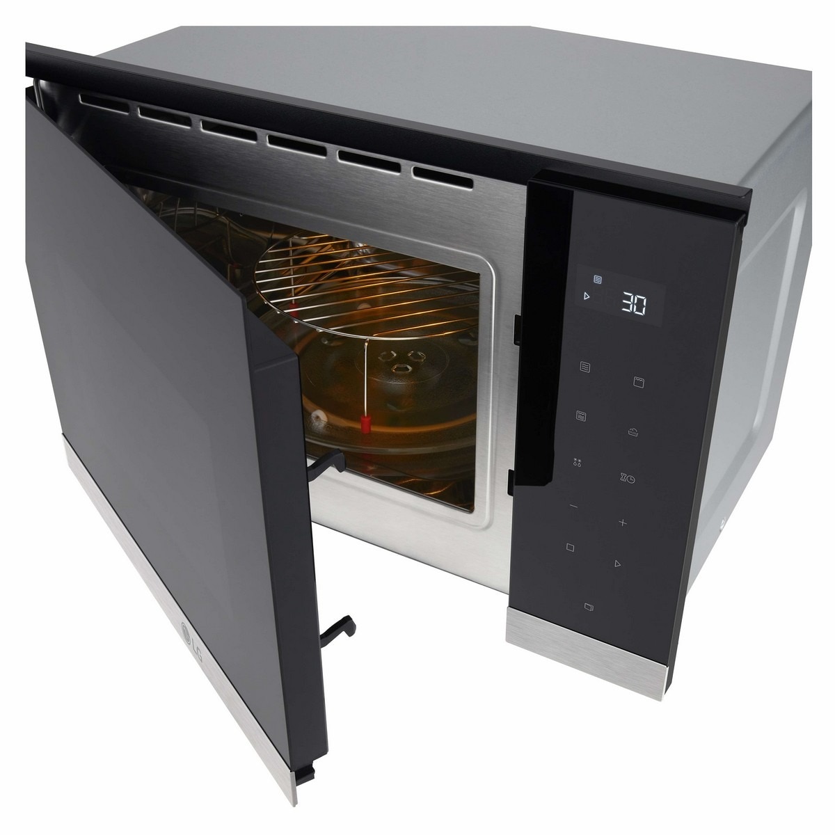 Micro-ondas Encastrável com Grill LG MG7Z2593B de 25 Litros - Preto Vidro preto-8