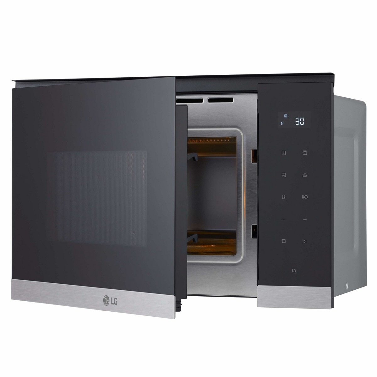 Micro-ondas Encastrável com Grill LG MG7Z2593B de 25 Litros - Preto Vidro preto-3