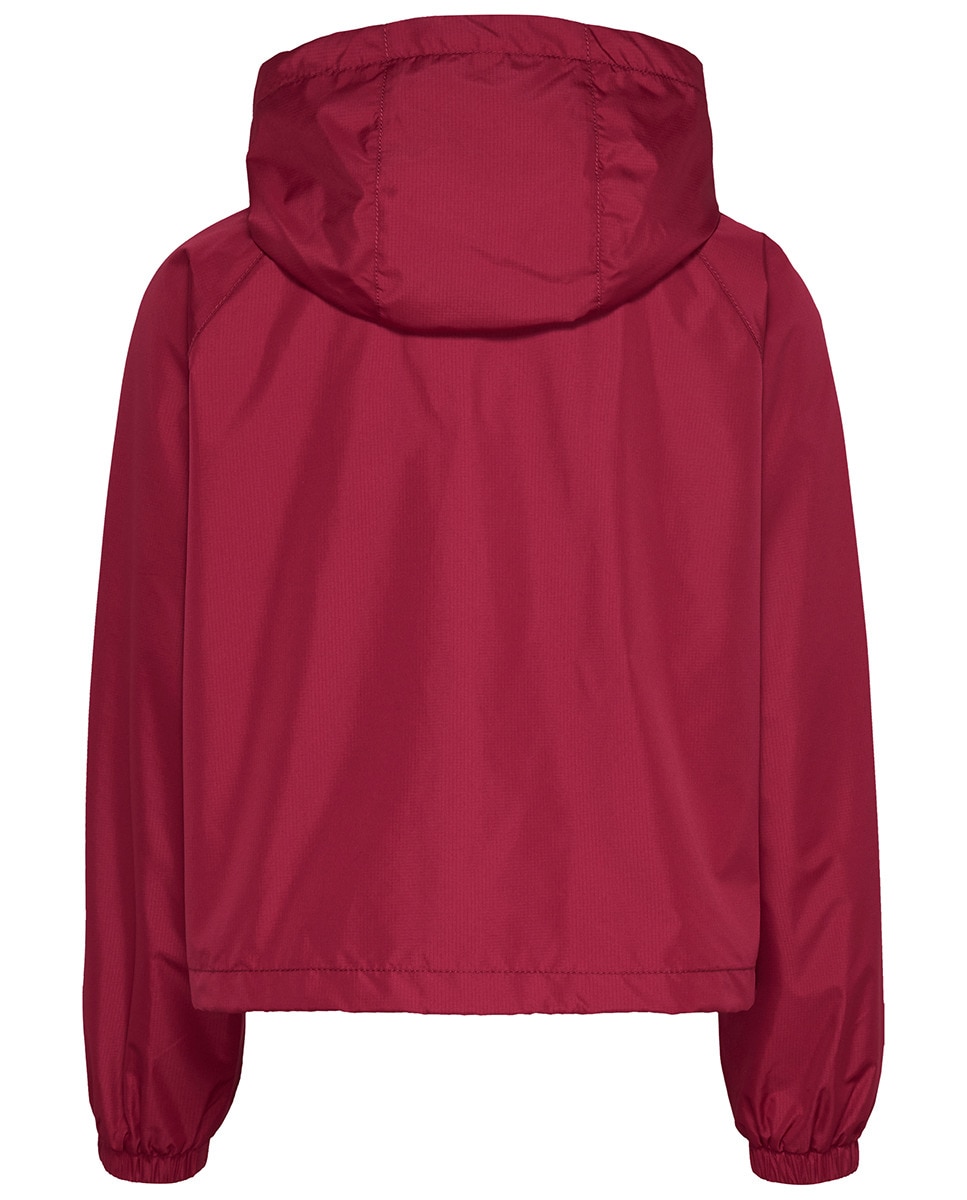 Casaco Corta-Vento com Capuz Fúcsia-6