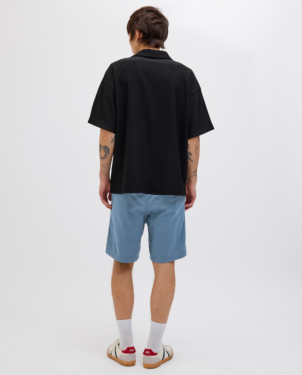 Bermudas Chino Relaxed Fit Azul-2