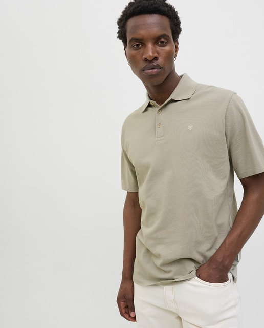 Polo de mangas cortas para caballero con logo lateral