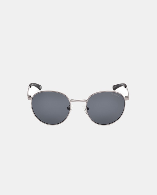 Imagen 0 de Gafa de sol de hombre redonda metalica con lente polarizada