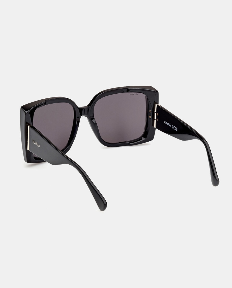 Imagen 4 de Gafas de sol de mujer cuadradas en acetato - Max Mara - Gris Gris