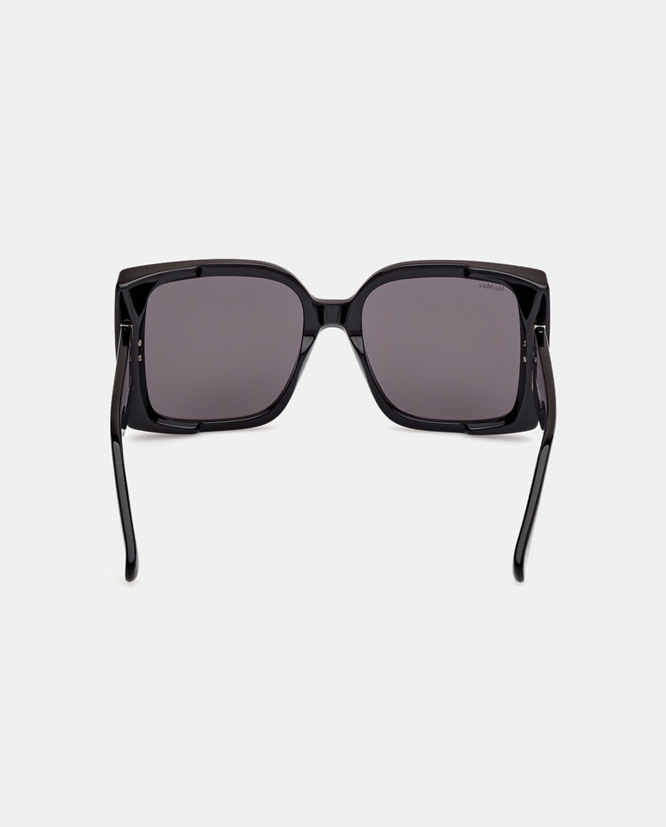 Imagen 5 de Gafas de sol de mujer cuadradas en acetato - Max Mara - Gris Gris