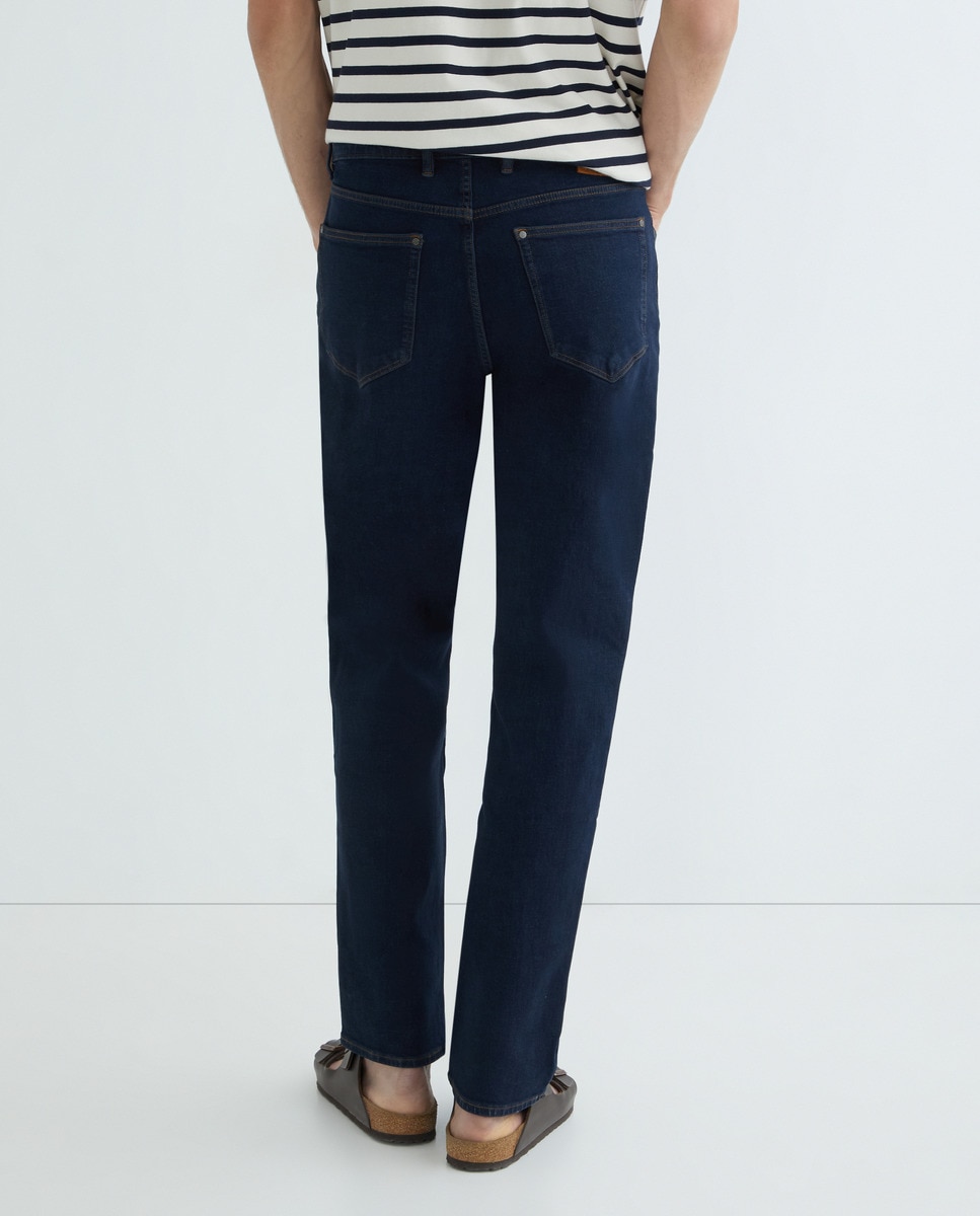 Jeans Straight - Azul Azul-índigo-3