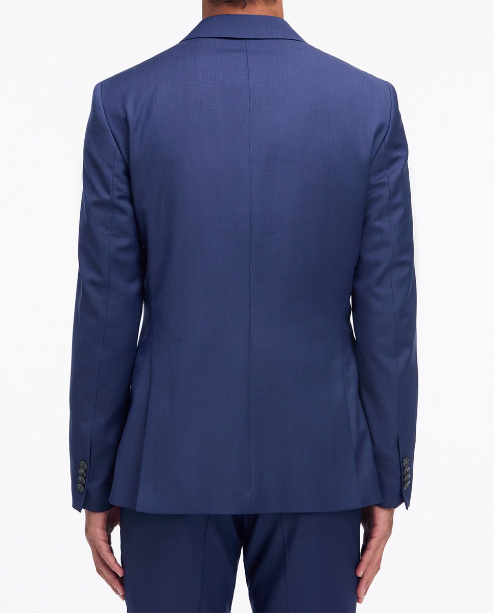 Blazer de Lã com Estrutura Azul-2