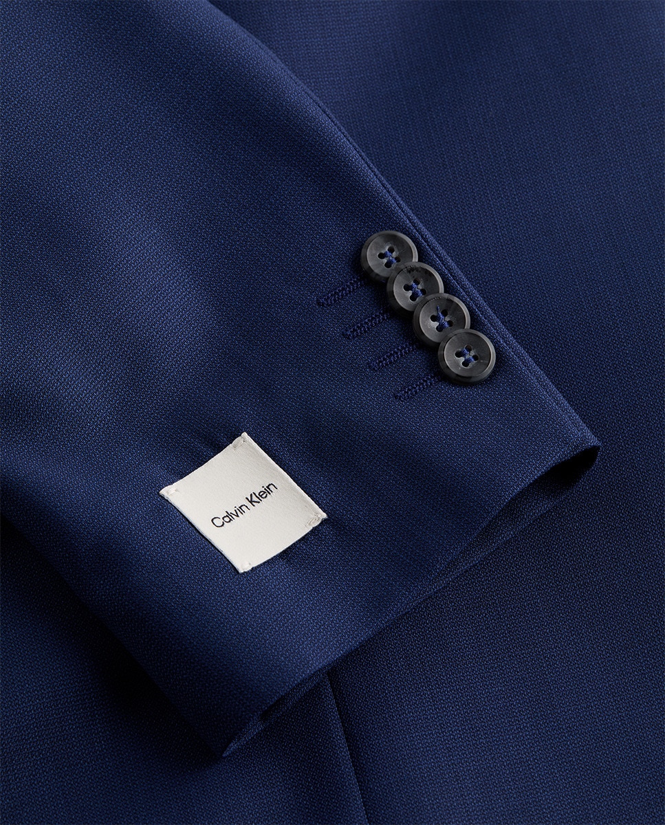 Blazer de Lã com Estrutura Azul-5