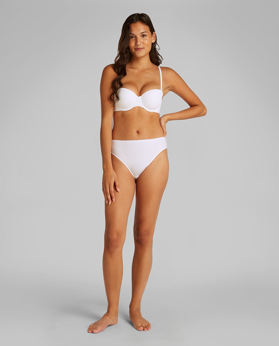 Soutien com Aros e sem Alças Perfectly Fit Branco-4