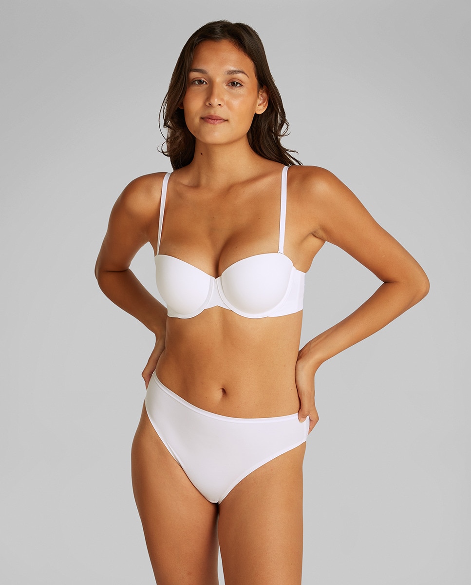 Soutien com Aros e sem Alças Perfectly Fit Branco-3