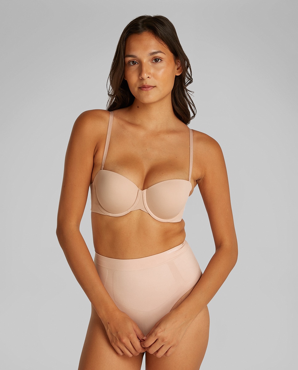 Soutien com Aros e sem Alças Perfectly Fit Bege-3