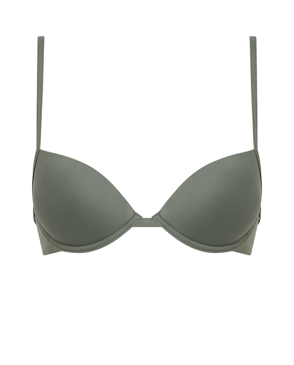 Soutien de Biquíni com Push-Up Verde-5