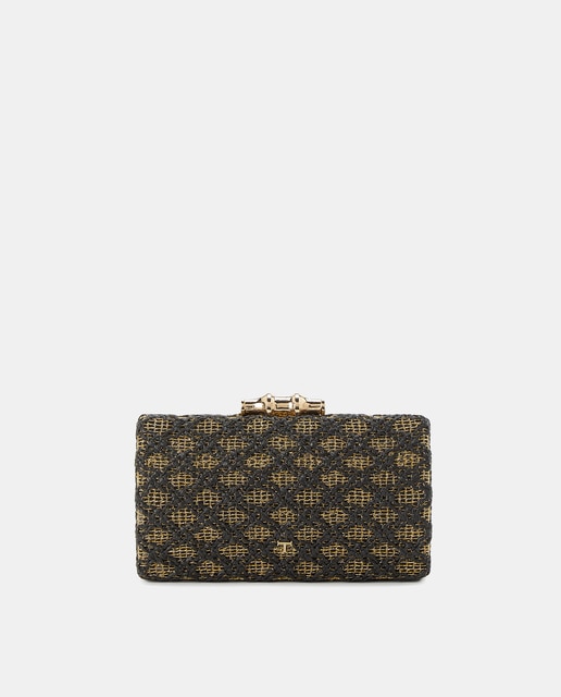 Imagem 0 de Mala Clutch de Festa com Fecho de Bambu