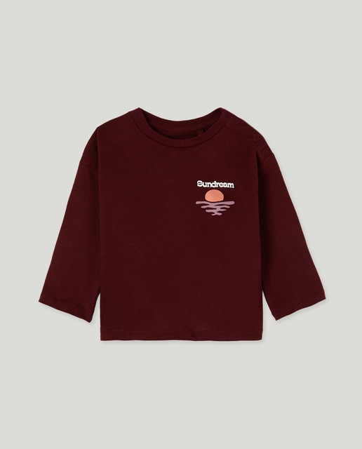 Imagen 0 de Camiseta de bebé estampada solidaria manga larga