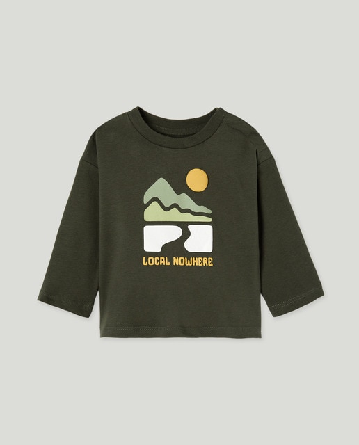 Imagen 0 de Camiseta de bebé estampada solidaria manga larga