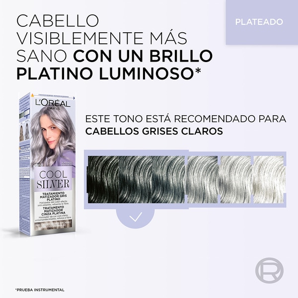 platinum grey toner treatment Silver for dark hair with grey